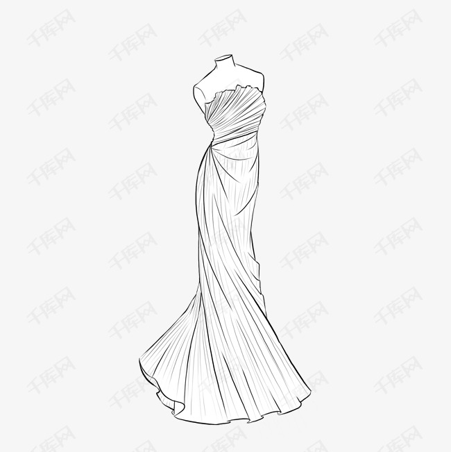 婚纱设计手绘_服装设计图片手绘图片(3)