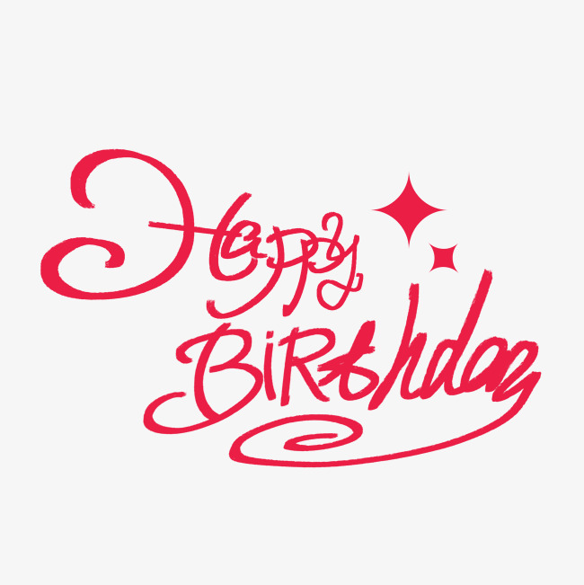 生日快乐艺术字