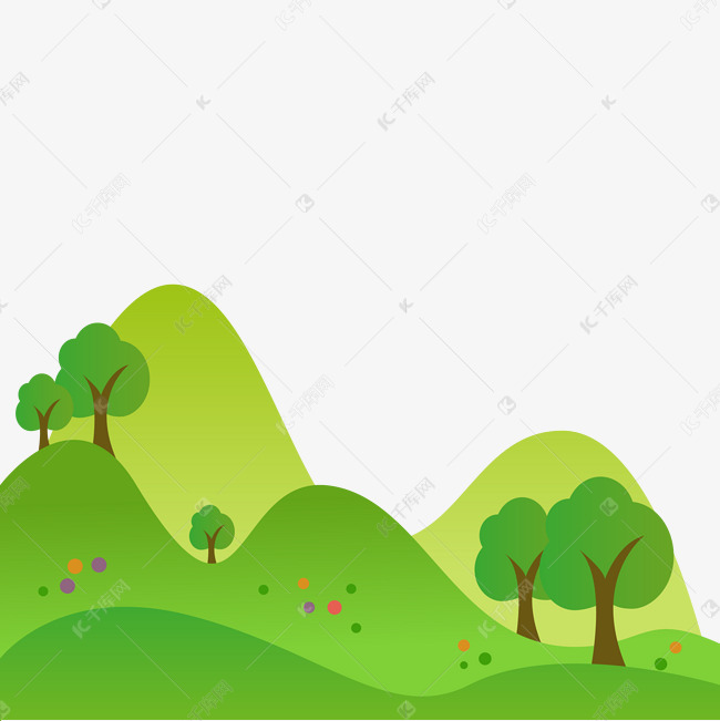 绿色草地矢量图