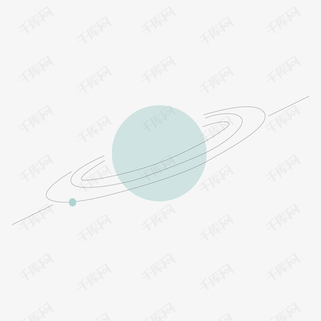 小清新线条感星球图标