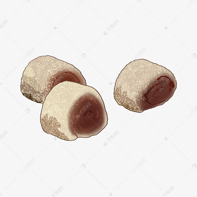 白色美食驴打滚插图
