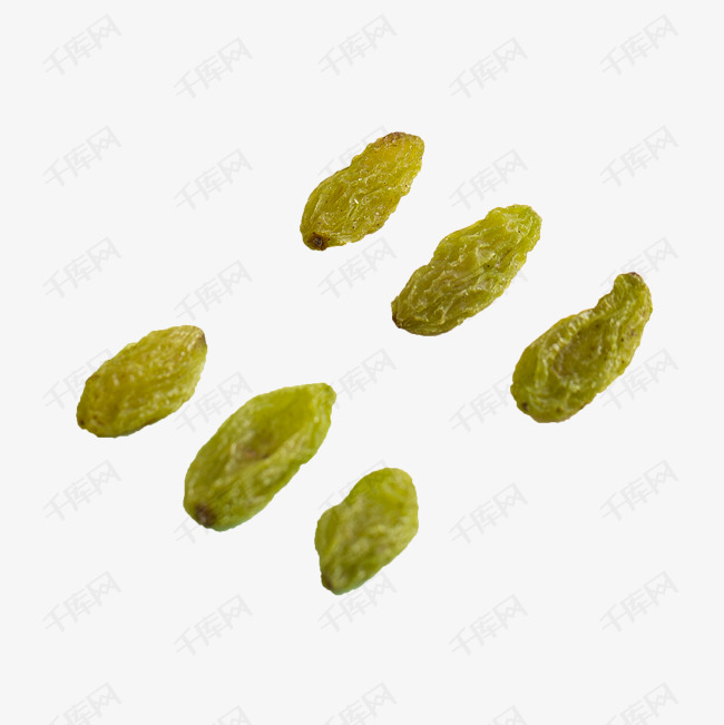 六粒美味的葡萄干png