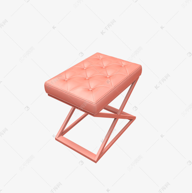立体椅子c4d简约风装饰