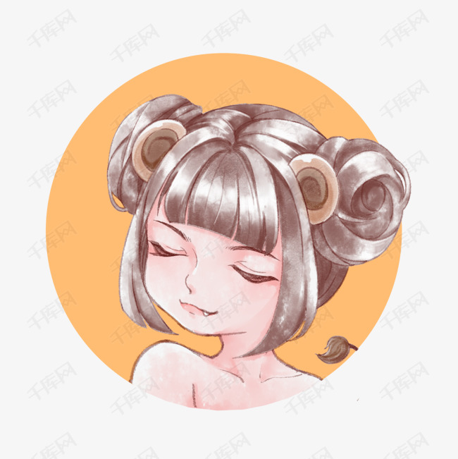 十二星座狮子座手绘农历星座女孩素材十二月二十六是什么形象图片