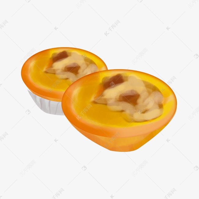 小吃卡通蛋挞