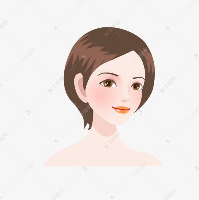 美妆美肤美容微整美女头像png