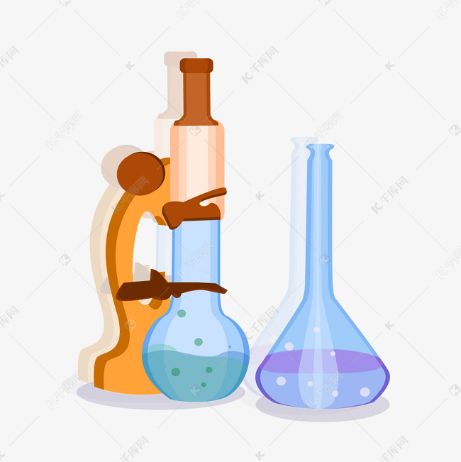 化学仪器试验品插画