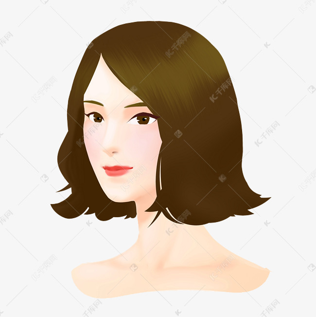 美妆美肤美女微整头像美容png