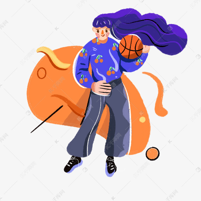 篮球女孩运动风
