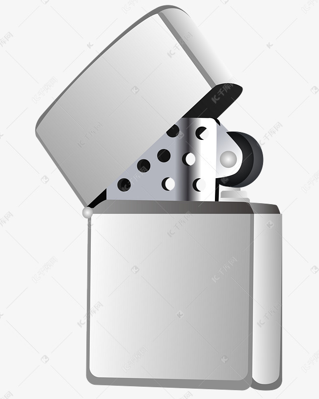 矢量免扣卡通打火机