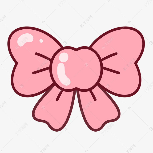 粉色蝴蝶结