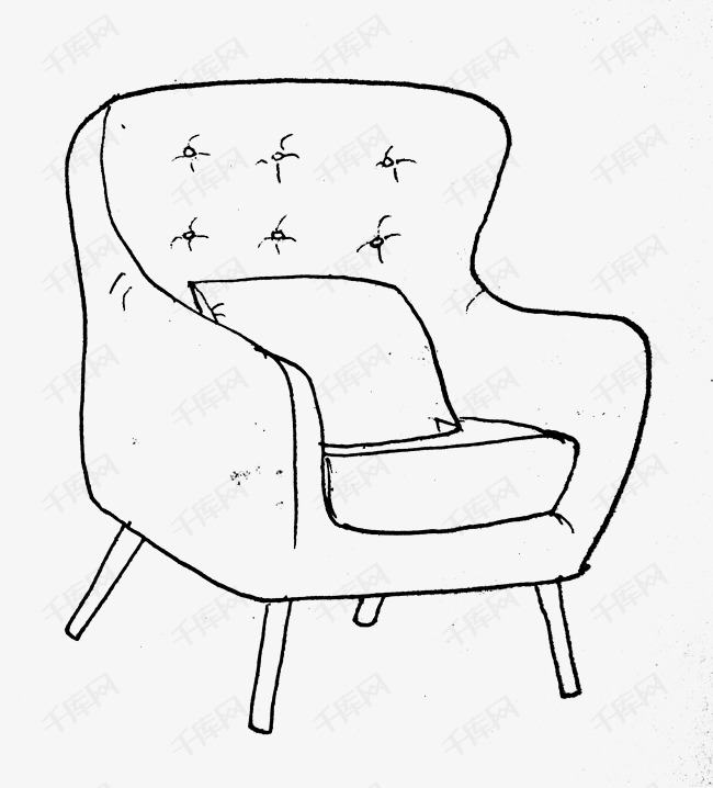 线描简约沙发家具