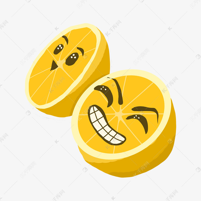 橙子可爱立体笑脸