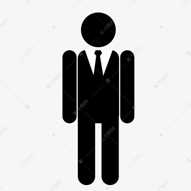 男厕所标识图标