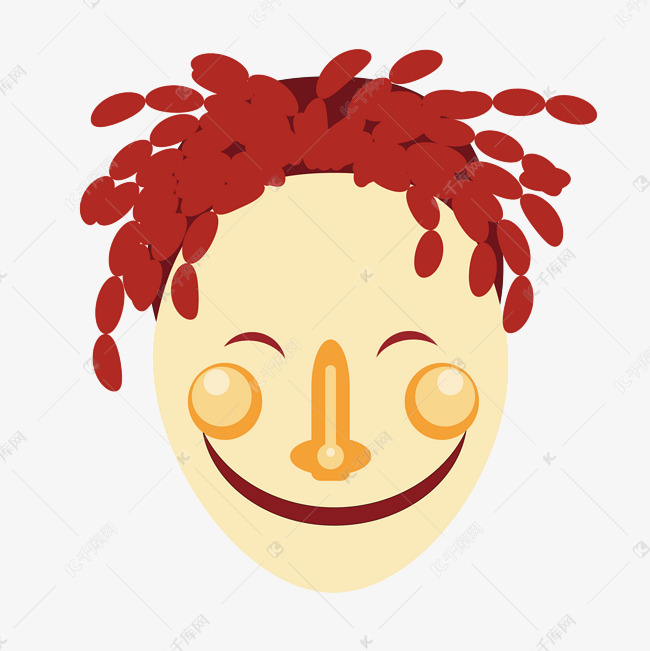 可爱的脸蛋笑脸面具