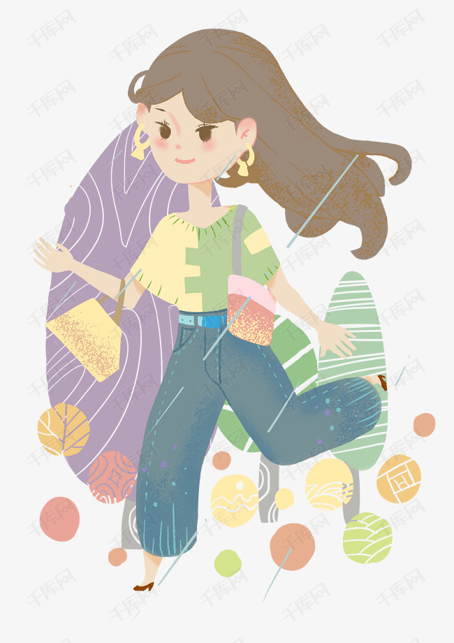 奔跑的小女孩