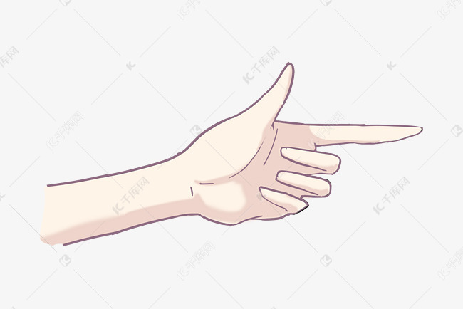 手枪图案手势插图