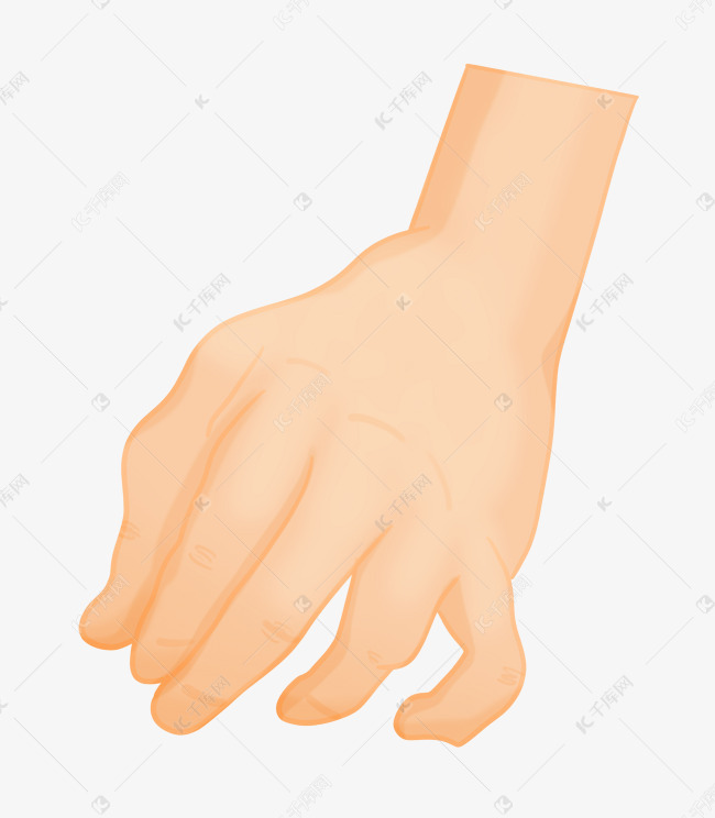 一只抓东西手势插图
