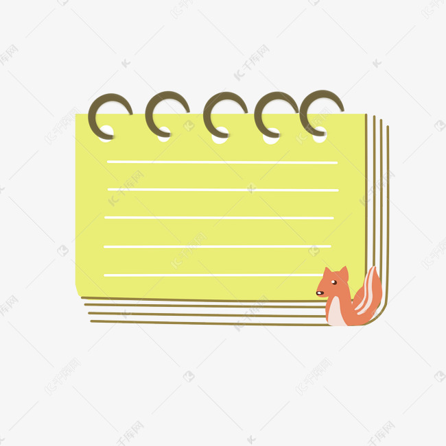 日历边框插画
