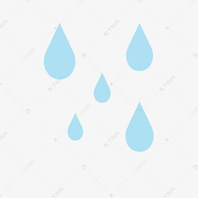 卡通雨水图标下载