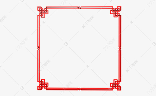 c4d春节红色中国风边框