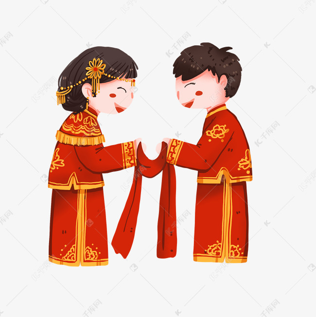 中式婚纱动漫_中式婚纱情侣头像动漫