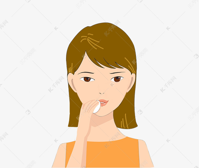 美妆美容美女手绘头像