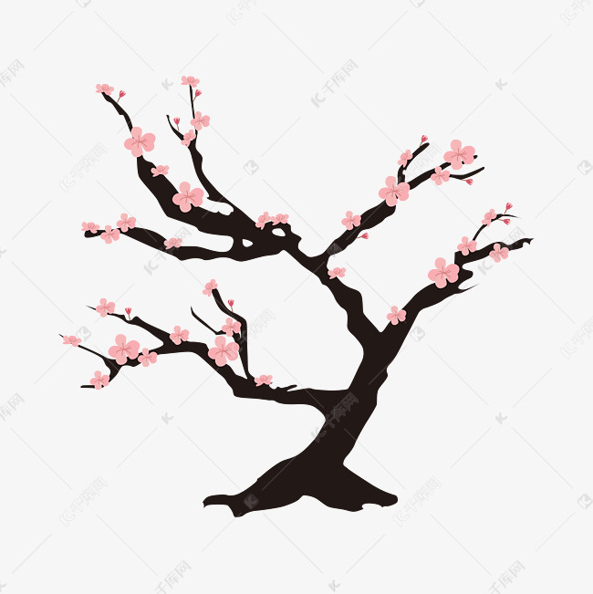 春天的桃树
