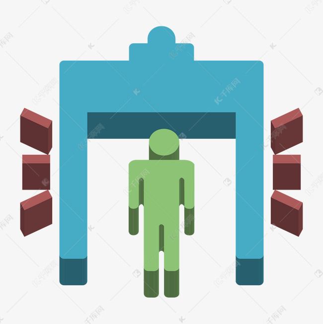 机场安检门图标