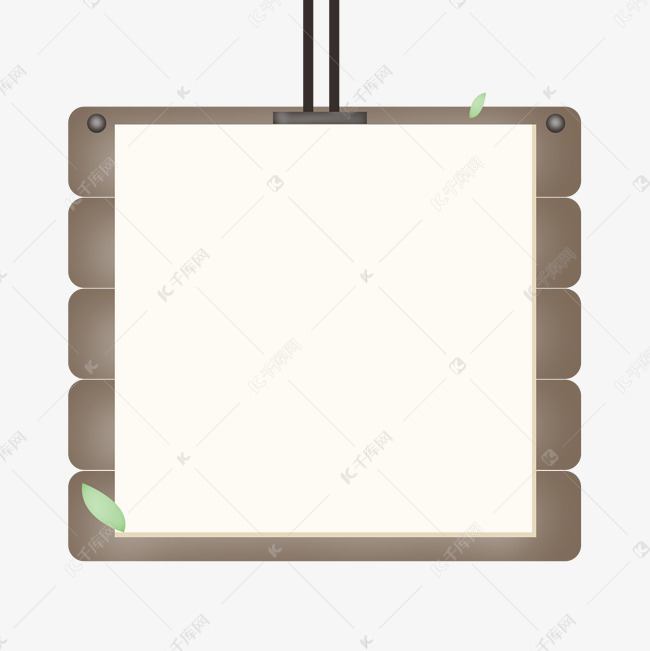 木质边框公告框空白纸