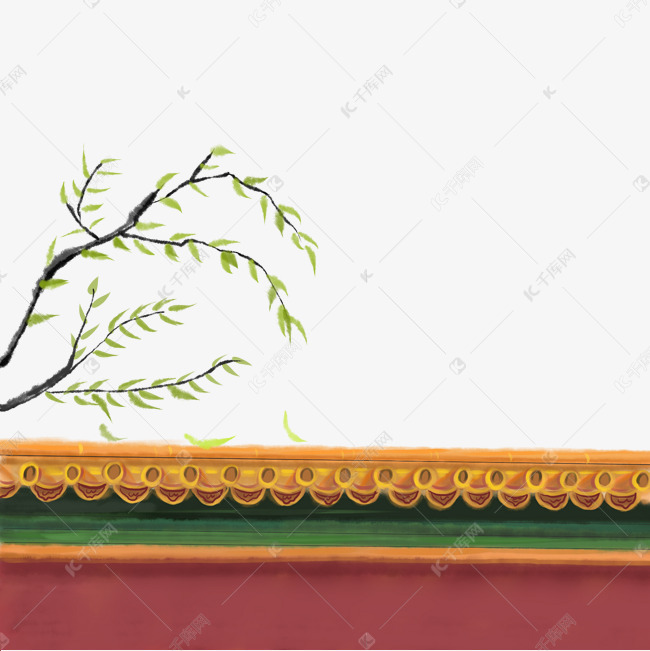 故宫墙面手绘装饰图