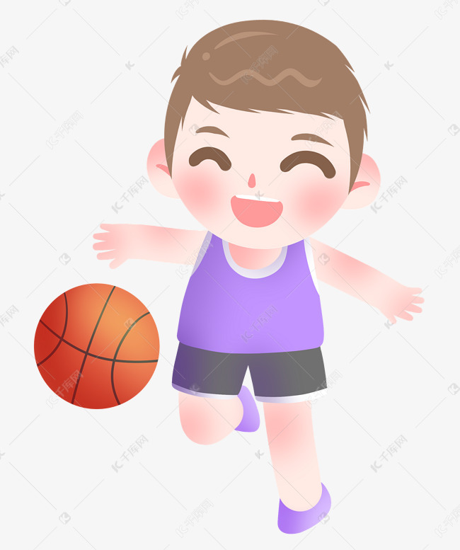 打篮球小男孩