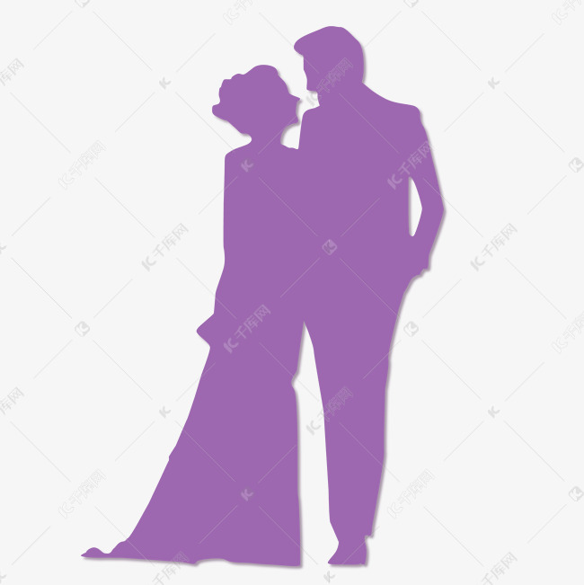 婚纱人物剪影_人物剪影(2)