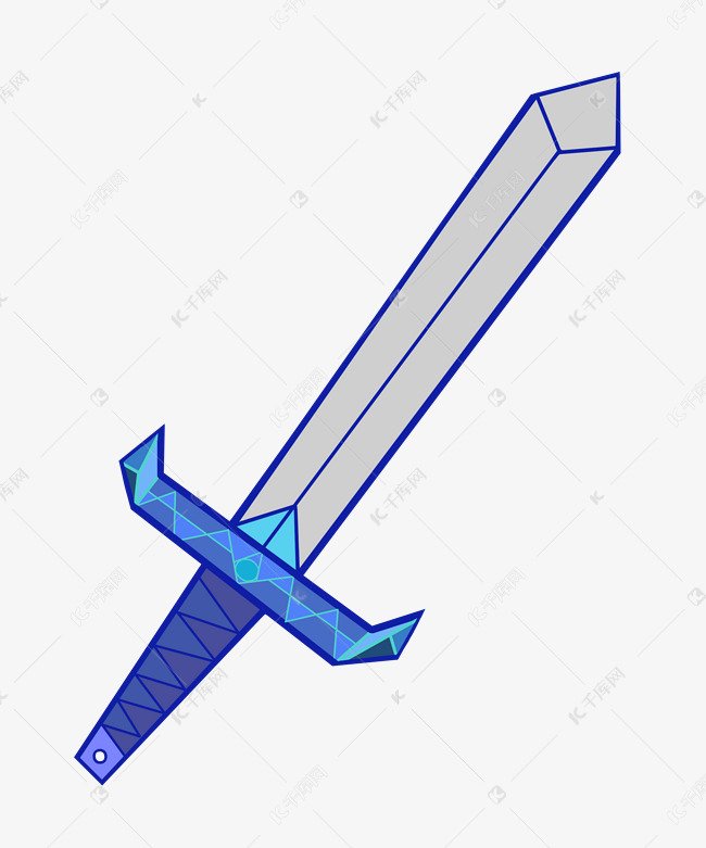 卡通剑器插画
