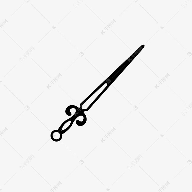 黑色指针