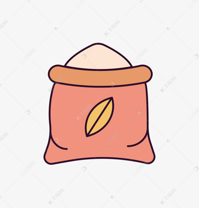 小麦粉矢量图标素材