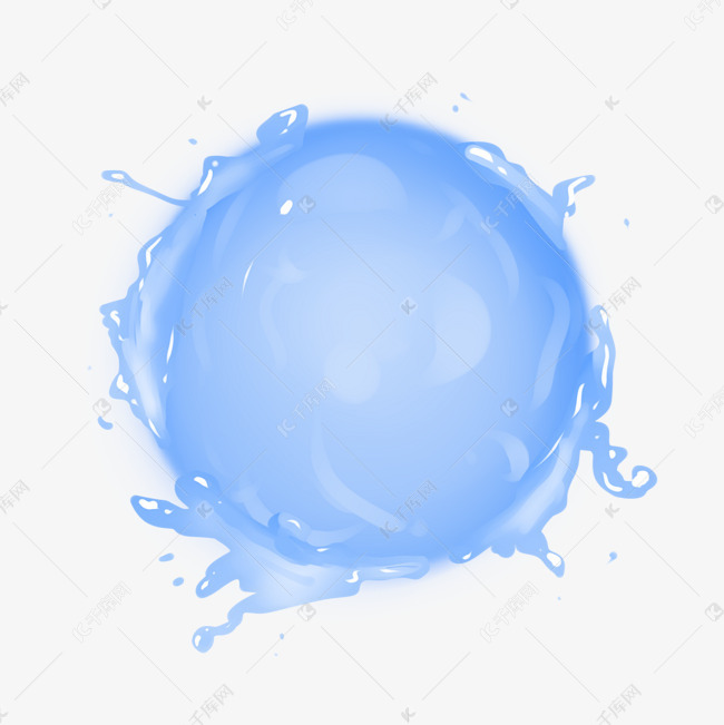 冰凉水球水珠