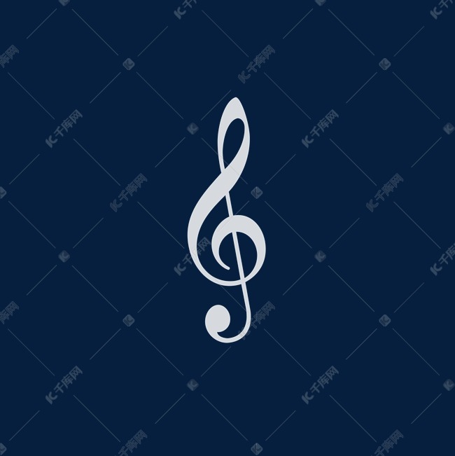 白色音乐符号图案