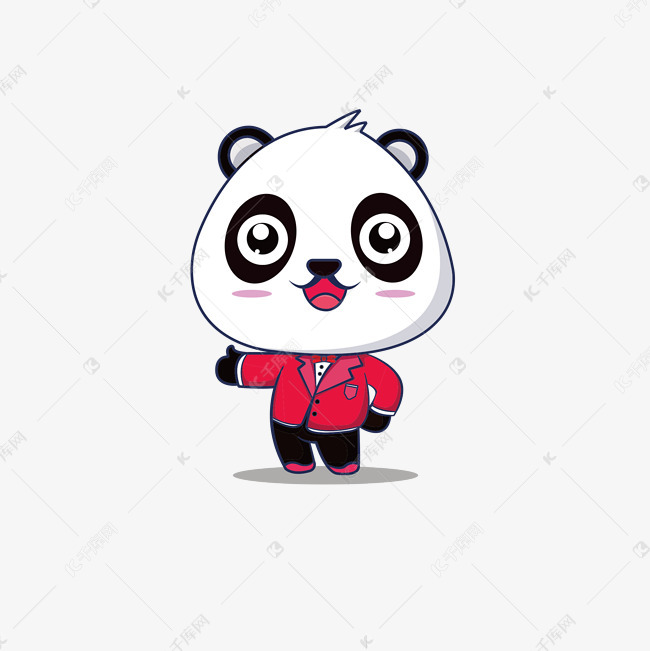 熊猫卡通图案