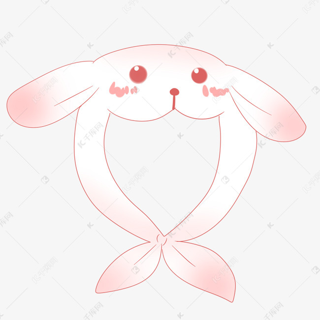 兔子耳朵装饰图案