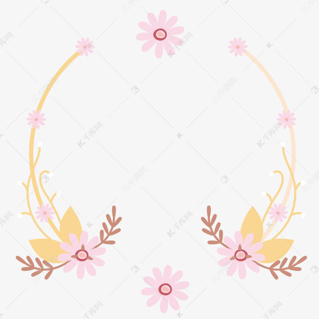 小清新图案花环