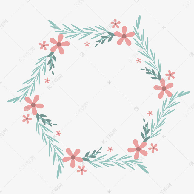 小清新图案花环