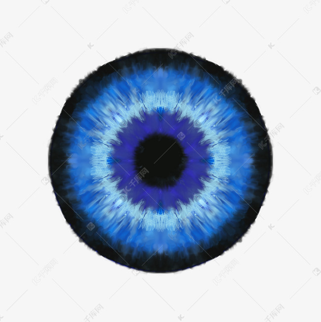 蓝色眼睛瞳孔