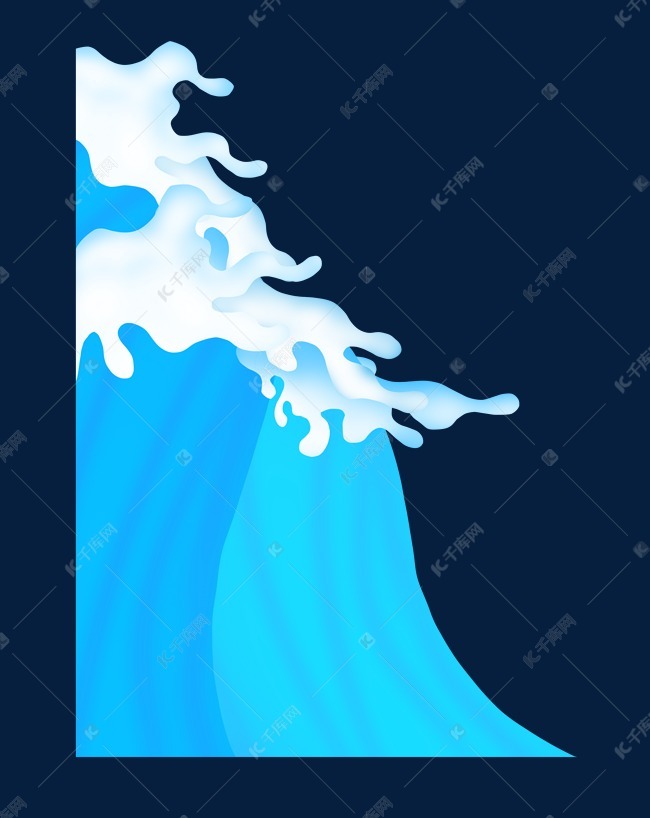 沙滩大海冲浪波浪