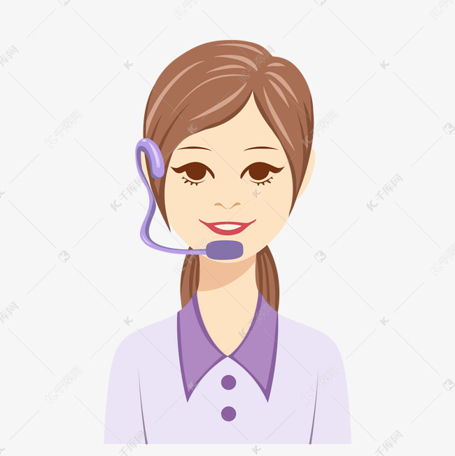 紫色客服小姐姐