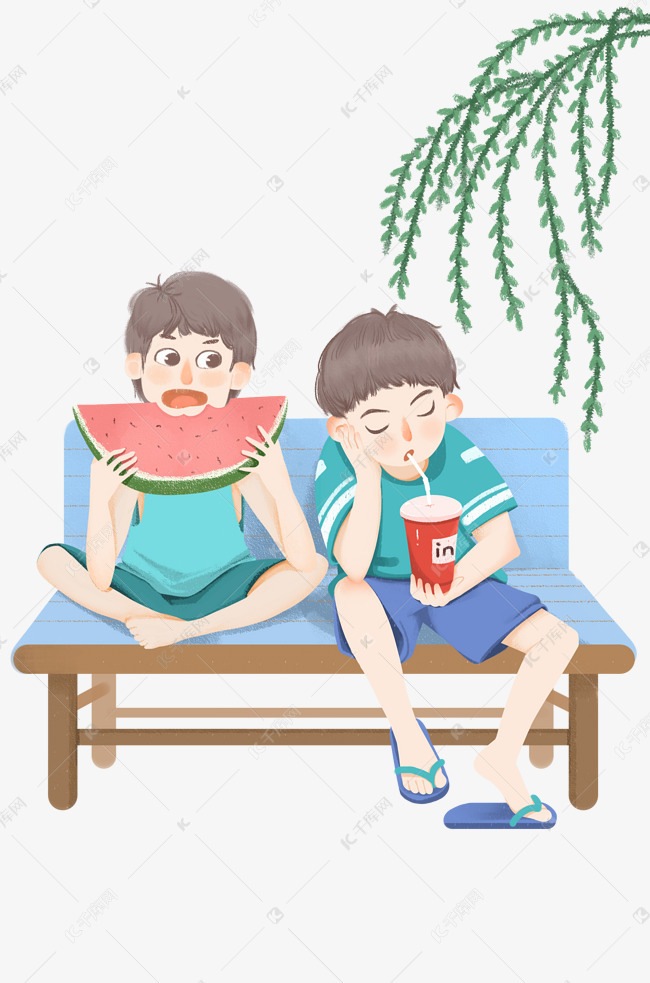 吃瓜喝饮料女孩初中女生减肥方法图片