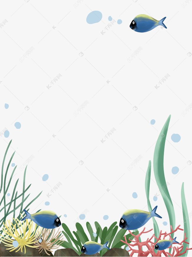 海洋边框素材图片免费下载-千库网