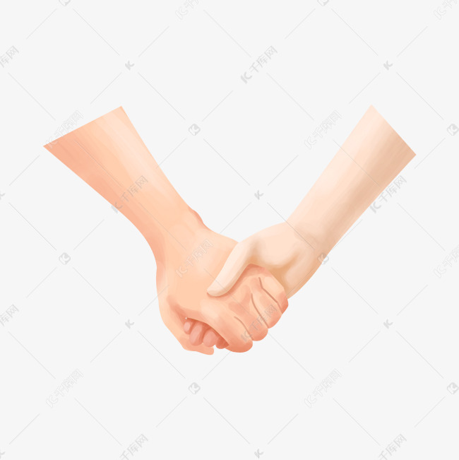 情侣之间手拉手