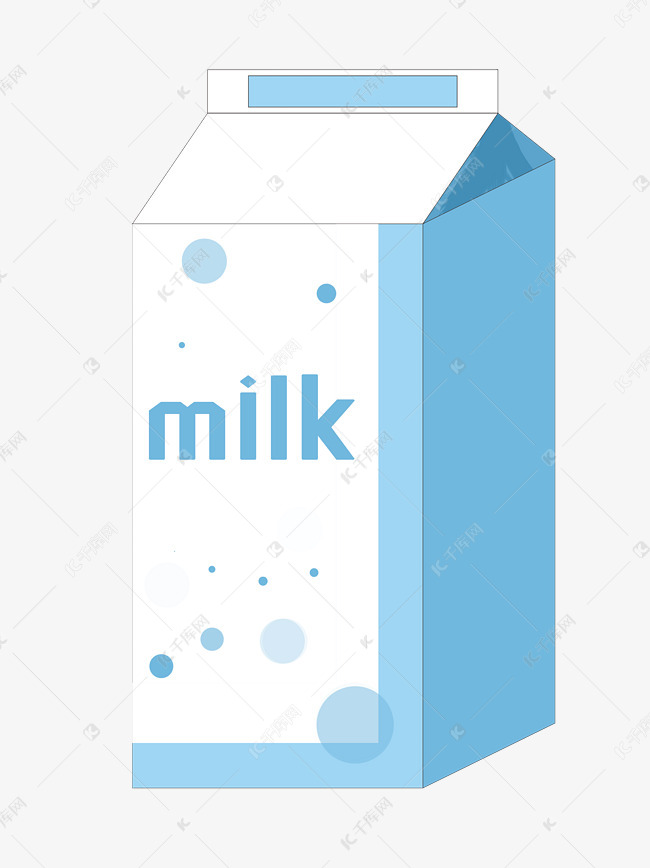 盒装牛奶图案