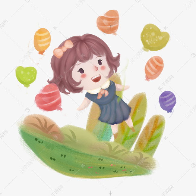 快乐小女孩